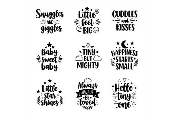 Baby Quotes and Phrases on White for Crafts: A Designer’s Practical Take