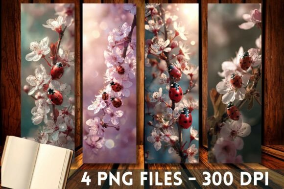 Cherry Blossom Spring Ladybug Bookmark Review for Real Projects