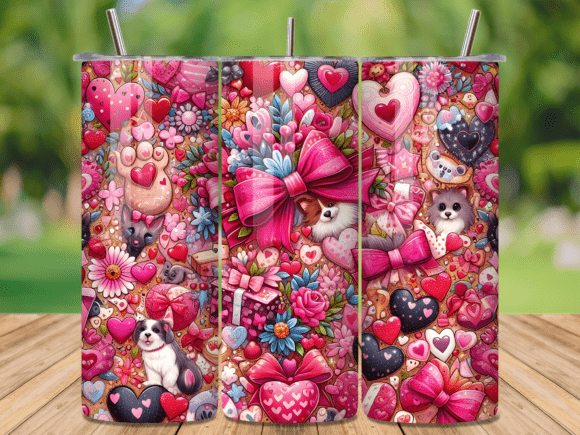 Cute Dog Puppy Floral Heart Tumbler Wrap Review for Digital Sellers