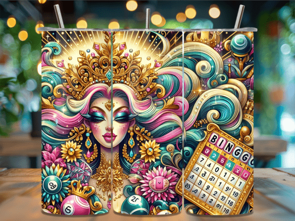Floral Bingo Card Lucky Lady Tumbler PNG Review for Real Projects