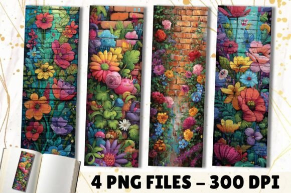 Floral Garden Brick Wall Flower Bookmark Review