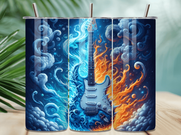 Ice Fire Guitar Elements Tumbler Wrap Review: A Bold Visual for Content Creators