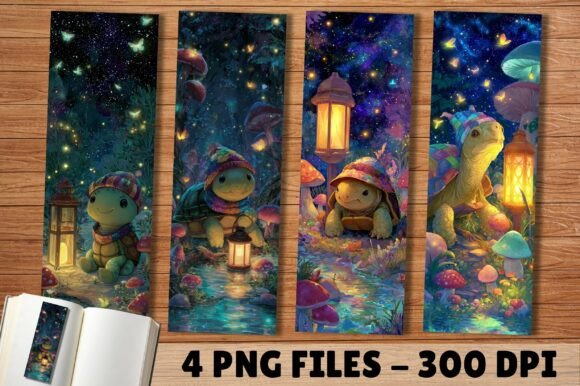 Magical Night Forest Sea Turtle Bookmark Review for Real Projects