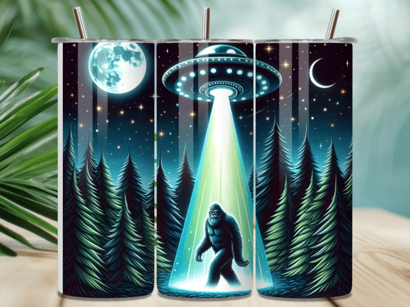 Moonlight Bigfoot UFO Night Tumbler Wrap Review for Professional Use