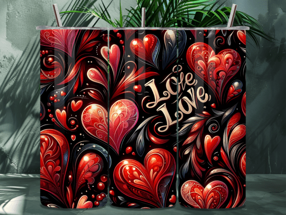 Red Black Gothic Love Tumbler Wrap Review for Commercial Designers