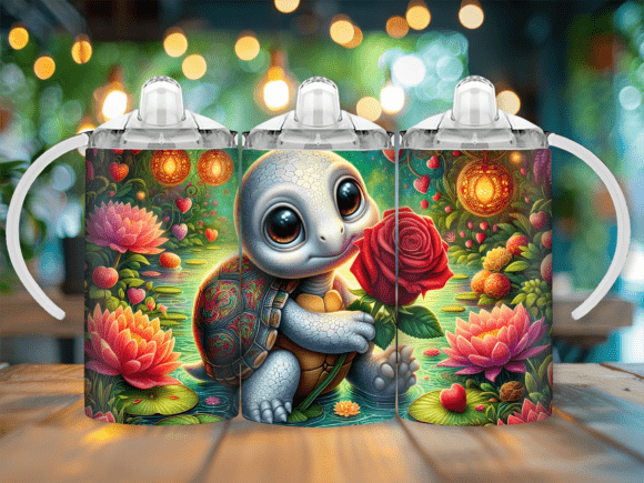 Turtle Rose Valentine’s Day Kids Tumbler Wrap Review