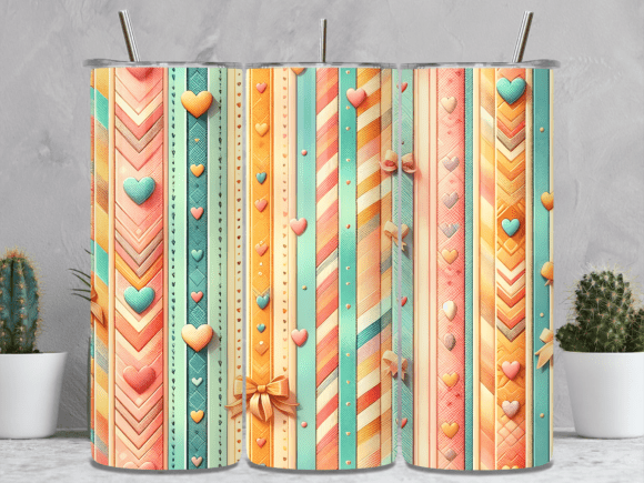 Valentine Day Pattern Heart Tumbler Wrap: A Designer’s Perspective