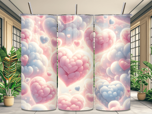 Valentines Day Cloud Heart Tumbler Wrap Review for Digital Sellers