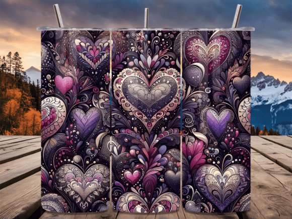 Valentines Day Floral Heart Tumbler Wrap Review
