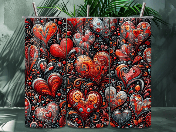 Valentines Day Red Heart Tumbler Wrap Review